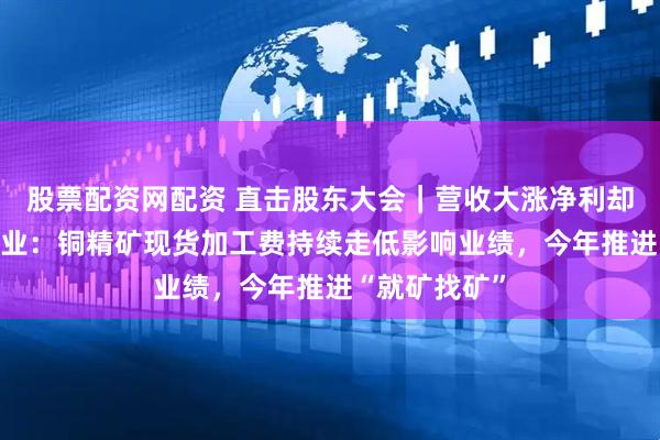 股票配资网配资 直击股东大会｜营收大涨净利却微降 北方铜业：铜精矿现货加工费持续走低影响业绩，今年推进“就矿找矿”